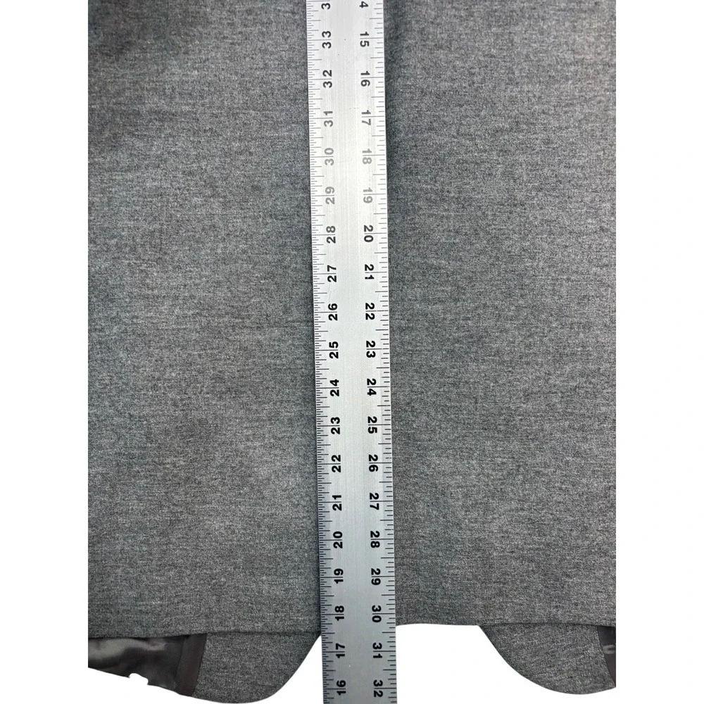 vtg Ermenegildo Zegna Italy 46R 40x30 Heather Gray 2pc Pant Suit Light Flannel